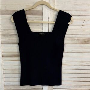 Ted Baker London Black Square Neck Tank Top